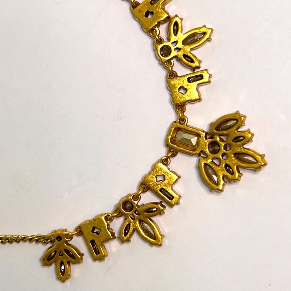 J. Crew Vintage Crystal Necklace in Shades of Pale Rose Clear & Grey - Picture 3 of 4